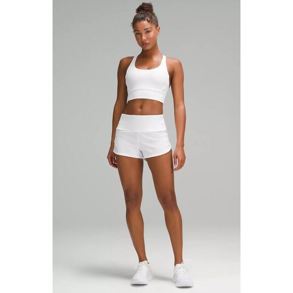 LULULEMON Speed Up Lined Short, White, Sz 6, 4" - Picture 3 of 9